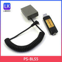 PS-BLS5 D Ummy แบตเตอรี่ BLS-5 DC C Oupler สาย USB สำหรับโอลิมปัปากกา E-PL7 E-PL5 E-PM2สไตลัส1 1วินาที E-M10 E-M10 Mark II III