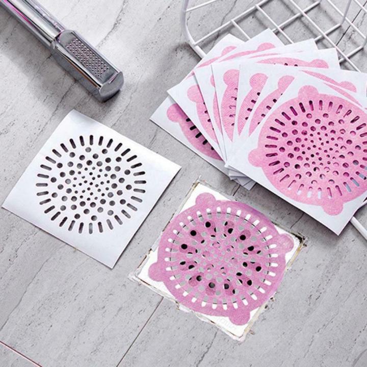 Best Seller 10Pcs Disposable Peel Sticky Square Floor Strain Protector  Non-woven Fabric Flowery Paper Dripper Food Hair Collector Trapper Drain  Filter Hair Stoppers Catchers Bathroom / Quick ship | Lazada