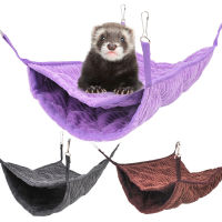 Ferret Warm Double-layer Hammock Squirrel Chinchilla Sleeping Bag Four Foot Cotton Hanging Nest Small Pet Supplies Winter Plush Beds