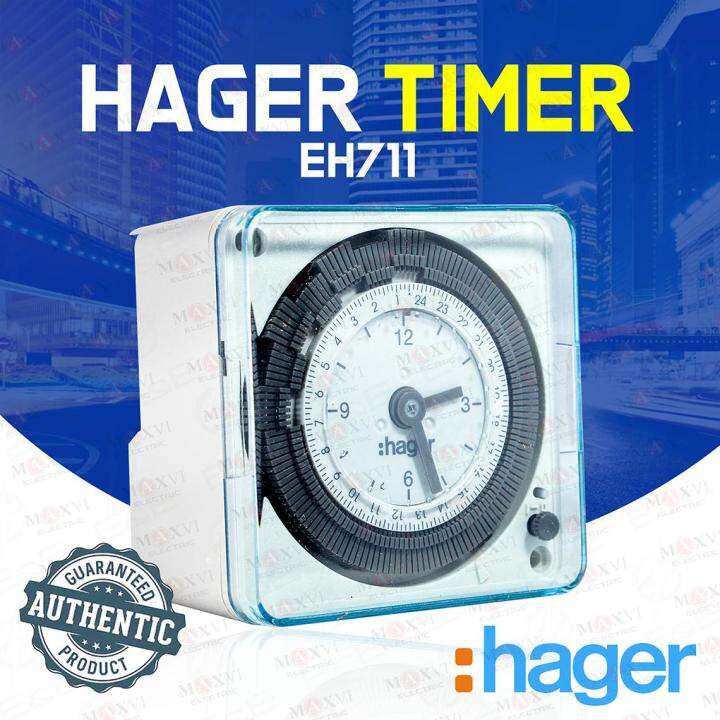 HAGER EH711 16A 24 hrs Analog Timer ORIGINAL Time Switch (MADE IN