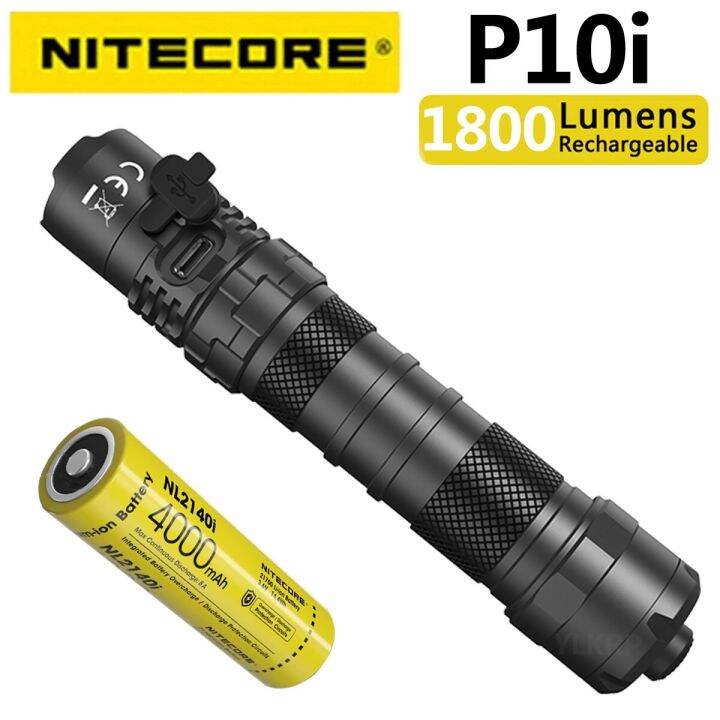 NITECORE P10i 1800 Lumens Tactical Flashlight Using Luminus SST40W