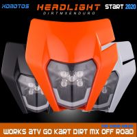 ☍ Universal Motorcycle LED Headlight Head Lamp Light For KTM EXC EXCF XC XCF XCW SX SXF KAYO BSE CHINESE Dirt Pit Bike MX Enduro