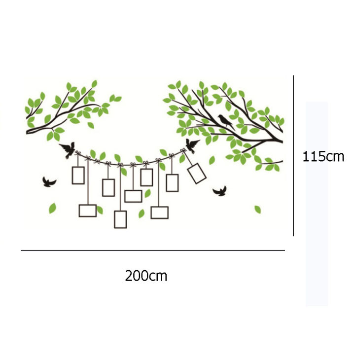 สติกเกอร์ติดผนังอะคริลิกรูปต้นไม้3d-ภาพกรอบรูปสติกเกอร์ตกแต่งข้างเตียงนอนผนังพื้นหลังทีวีห้องนั่งเล่น
