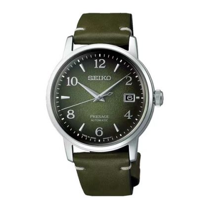 นาฬิกาข้อมือ Mojito Seiko สายหนัง อเนกประสงค์ หน้าปัดสีเขียว สไตล์คลาสสิก เหมาะกับของขวัญ สําหรับผู้ชาย