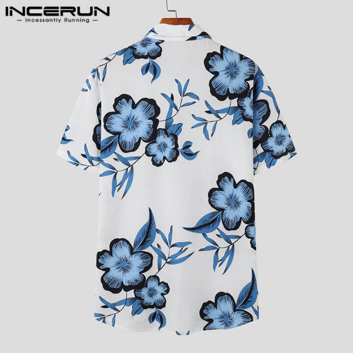 incerun-เสื้อแฟชั่นผู้ชายแขนสั้นพิมพ์ดอกไม้-artsy-สไตล์เกาหลี-3