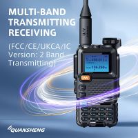 Quansheng UV-5R PLUS VHF UHF UHF UHF Dual-Band Ham 5W วิทยุสื่อสารสองทางแบบพกพาวิทยุ5R NOAA Quansheng