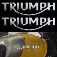 มอเตอร์ไซค์ Triumph เจลเรซิน3D 1คู่ตกแต่งสติกเกอร์สัญลักษณ์โลโก้จักรยานยนต์อุปกรณ์ตกแต่งถังน้ำมันร่างกายสำหรับเสือผู้ชนะ800ถ้วยรางวัล Bonneville Bobber