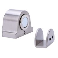 1 Magnet Glass Door Stop Stainless Steel Door Stopper Magnetic Door Holder Toilet Glass Door Doorstop Furniture Hardware Tool Decorative Door Stops