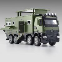 Mercedes-Benz Norma Disson RV โมเดลแบบจำลองรถจากโลหะอัลลอยด์โลหะรถของเล่นสำหรับเด็กผู้ชายตกแต่งโมเดลรถยนต์ออฟโรด