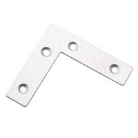 ❉▨♘ 5Pcs L Shaped Stainless Steel Corner Brackets Flat Fixing Mending Repair Plates Brackets Angle Plate 60/80MM