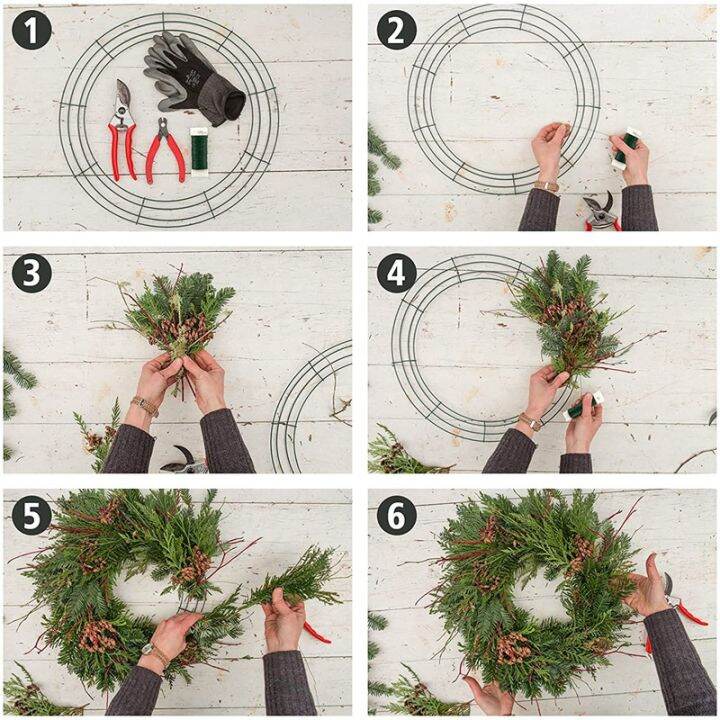 14-inch-wire-wreath-frame-metal-round-wreath-form-making-rings-green-for-christmas-party-home-decoration-diy-pack-of-2