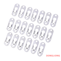 DONGLIONG ไม้แขวนรูปภาพ20ชิ้น เซ็ต44mmX16mm ที่แขวนรูกุญแจโลหะสำหรับกรอบรูปอุปกรณ์ตกแต่งตู้