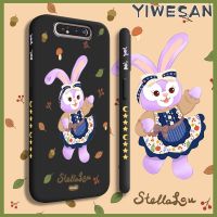 Yiเวปไซต์เคสสำหรับ Samsung A80,เคสโทรศัพท์กันกระแทกรูปกระต่ายสเตอริโอน่ารักลายการ์ตูนมีขอบด้านข้างเคสซิลิโคนนิ่มเคสป้องกันด้านหลังแบบนิ่ม