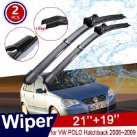 Car Wiper Blade for Volkswagen VW POLO Hatchback MK4 2006 2009 9N3 Front Windscreen Wipers Car Accessories 2007 2008 Stickers