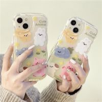 เคสโทรศัพท์เป็นคู่ลายการ์ตูนน่ารักตลกๆสำหรับ iPhone 14 13 11 12 Pro MAX 7 8Plus XSMAX กรอบป้องกันกล้องแบบใส