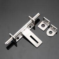 Sliding Bolt Gate Latch  170mm Thickening Stainless Steel Barrel Bolt with Padlock Hole  Interior Door Latches Brushed Finish Door Hardware Locks Meta