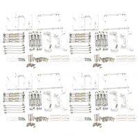4เซ็ตโลหะแชสซีดึงแท่ง S Ervo คงที่ M Ount B Racket โช๊คอัพสำหรับ MN D90 D91 MN99S 112เงิน