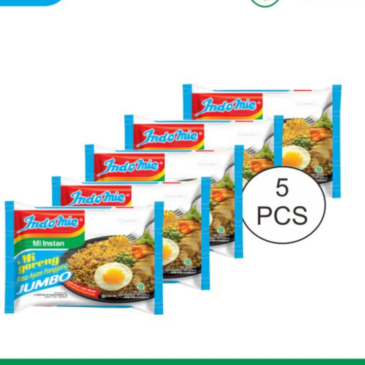 Indomie Goreng Jumbo Ayam Panggang 127 Gr ( 5 Pcs ) - Mi Goreng Instant ...