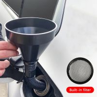 【CW】 2 In 1 Refueling Funnel With Strainer Can Spout Gasoline Car Motorcycle Truck