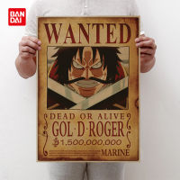 อะนิเมะ Wanted Luffy 3พันล้าน Bounty โปสเตอร์ Oka Shichibukai Four Emperors เด็ก Action Figures Vintage Wall ตกแต่ง