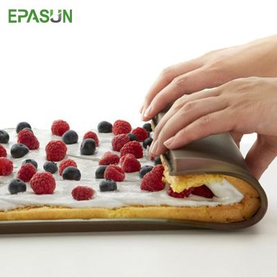 【Worth-Buy】 Epasun Non-Stick ซิลิโคนเบเกอรี่แม่พิมพ์รูปแบบใส่ Swiss Roll เตาอบ Liner แผ่น Rolling Dough Mat Pad เค้ก Bakeware เครื่องมือ