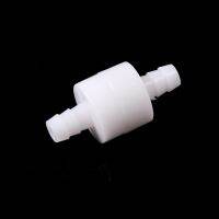 ZLinKJ 1PCS Plastic 8mm One Way Inline Check Valve Fuel Gas Liquid Water White Color