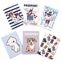 AlarmCute Dog PU Travel Passport Case ID Card Cover Passport Holder Protector Organizer Travel Super Quality Womens I Card Holder