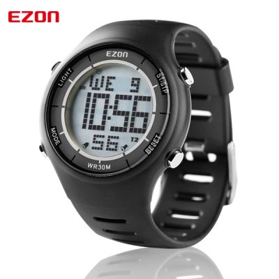 Mens Digital Sport Watch for Outdoor Running with Alarm Clock Stopwatch and Countdown Timer 50M Waterproof EZON L008