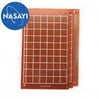 บอร์ดทดลองสากล 9 * 15 9x15CM แผงวงจร PCB bakelite ด้านเดียวกระดานธรรมดาสีเหลืองน้ําตาล