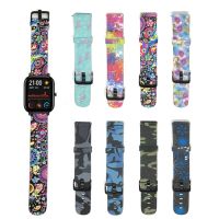 ✗♀ Sport Watch Band dla Amazfit GTS pasek kamuflaż bransoletka dla Xiaomi Huami Amazfit Bip/GTR 42mm pasek na rękę dla Huawei Watch 2