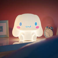 Cinnamoroll Mini Night Light การ์ตูนน่ารัก Tap Control Eyes Protection Soft Lighting ซิลิโคนเนอสเซอรี่ไลท์