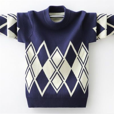 Fashion Cotton Clothing Childrens Sweater Keep Warm Winter O-Neck Sweater Boys Pullover Knitting Sweater Childrens Clothing