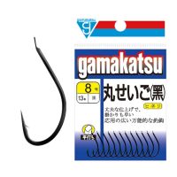 (อุปกรณ์ตกปลา) ตะขอตกปลา Gamakatsu Maruki สีดำ C1MA1สีดำ5-20 # ปลายตะขอบิดเล็กน้อยกับหนามที่ผลิตในเหยื่อปลอมญี่ปุ่น