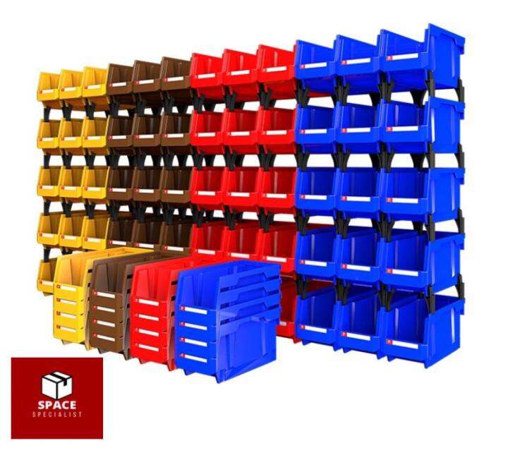 V1 Heavy Duty Stackable Storage Bins Warehouse Plastic Lazada PH