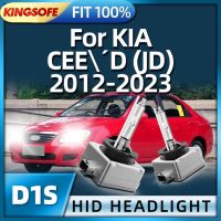 Kingsofe หลอดไฟ Hid D1s 2x ไฟหน้าซีนอนโคมไฟสีขาว6000K สำหรับ Kia Cee D Jd 2012 2013 2014 2015 2016 2017 2018 2023 2023 2023