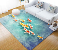 Various Beach fish carpet Square Anti-Skid Area Floor Mat 3D Rug Non-slip Mat Dining Room Living Room Soft Bedroom Carpet