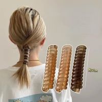 【YF】 Hair Twister Transparent Jelly Wire Band Braiding Styling Tools Women Ponytail Hairstyle Elastic Accessories