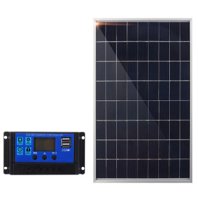 30W 12V Solar Panel Battery Charger+40A Controller for RV Car Boat Home Camping