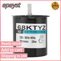 epayst 68KTYZ AC220V 28W Permanent Magnet Synchronous Gear Motor CW/CCW 30 r/min