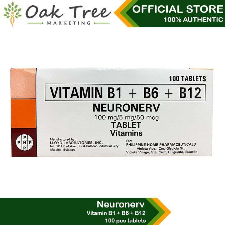 Vitamin B Complex 100 Tablets (NEURONERV) Lazada PH