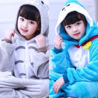 ชุดนอนการ์ตูน Onesie เครื่องแต่งกายโตโตโร่เด็กผู้ชายเด็กผู้หญิงคอสเพลย์โดราเอมอน