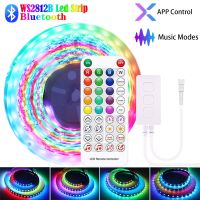 WS2812B Led Strip Lights DC5V Individually Addressable Smart RGB Led Strip SP611E Bluetooth Music App Controller kit 1-5M LED Strip Lighting