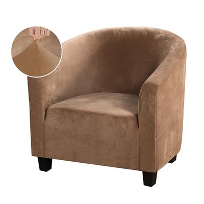 Leisure Club Chair Cover Velvet Armchair Slipcover Tub Couch Covers Washable Sofa Slipcovers Protector Bar Counter Living Room