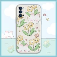 Simplicity Skin feel silicone Phone Case For OPPO Reno4 5G Lens package Cartoon Back Cover soft shell cute Solid color