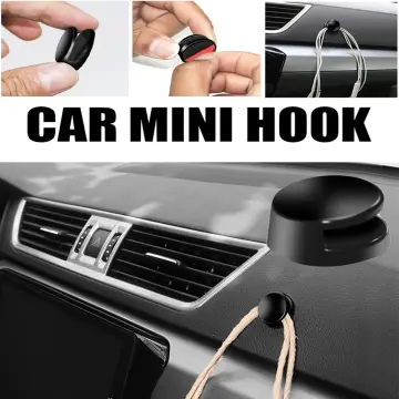 Cute Car Cartoon Mini Hook, Creative Mini Car Sticky Hooks, Car Seat Back  Hook Organizers Dashboard Hook Mini Hanger for USB Cable, Car Key, Earphone