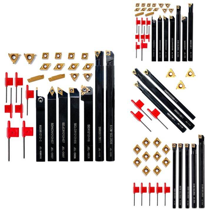 Lathe Threading Tool Set Turning Shank Boring Bars with Indexable