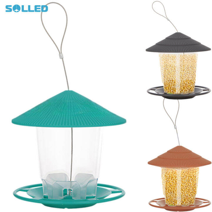 Bird Feeder For Outdoors Hanging Heavy Duty Weather Resistance Wild