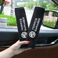 2 Pcs Mg Car Seat Belt Shoulder Pads Soft Plush Cool Ice Silk for MG3 MG5 MG6 MG7 EP Pluse MG TF ZR ZS ES HS GS Morris 3