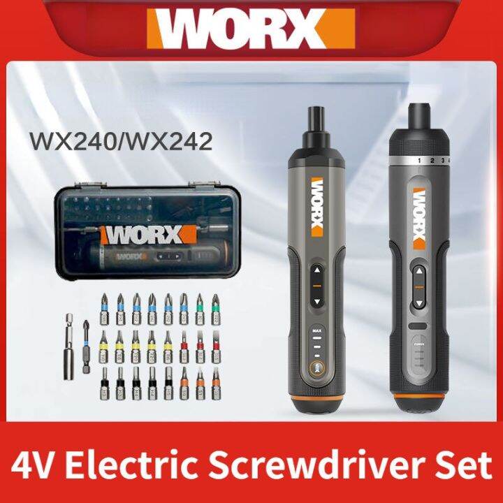 WORX 4V ชุดไขควงไฟฟ้า WX242,ไขควงไร้สายปรับเองอัตโนมัติ All-In-One ความ ...