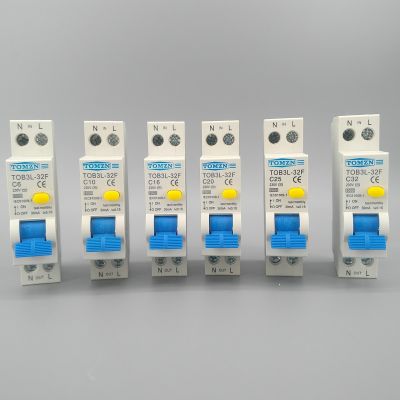 【YF】℡◈  18MM 230V 50/60Hz RCBO 1P N 6KA Residual current differential automatic Circuit breaker with over Leakage protection